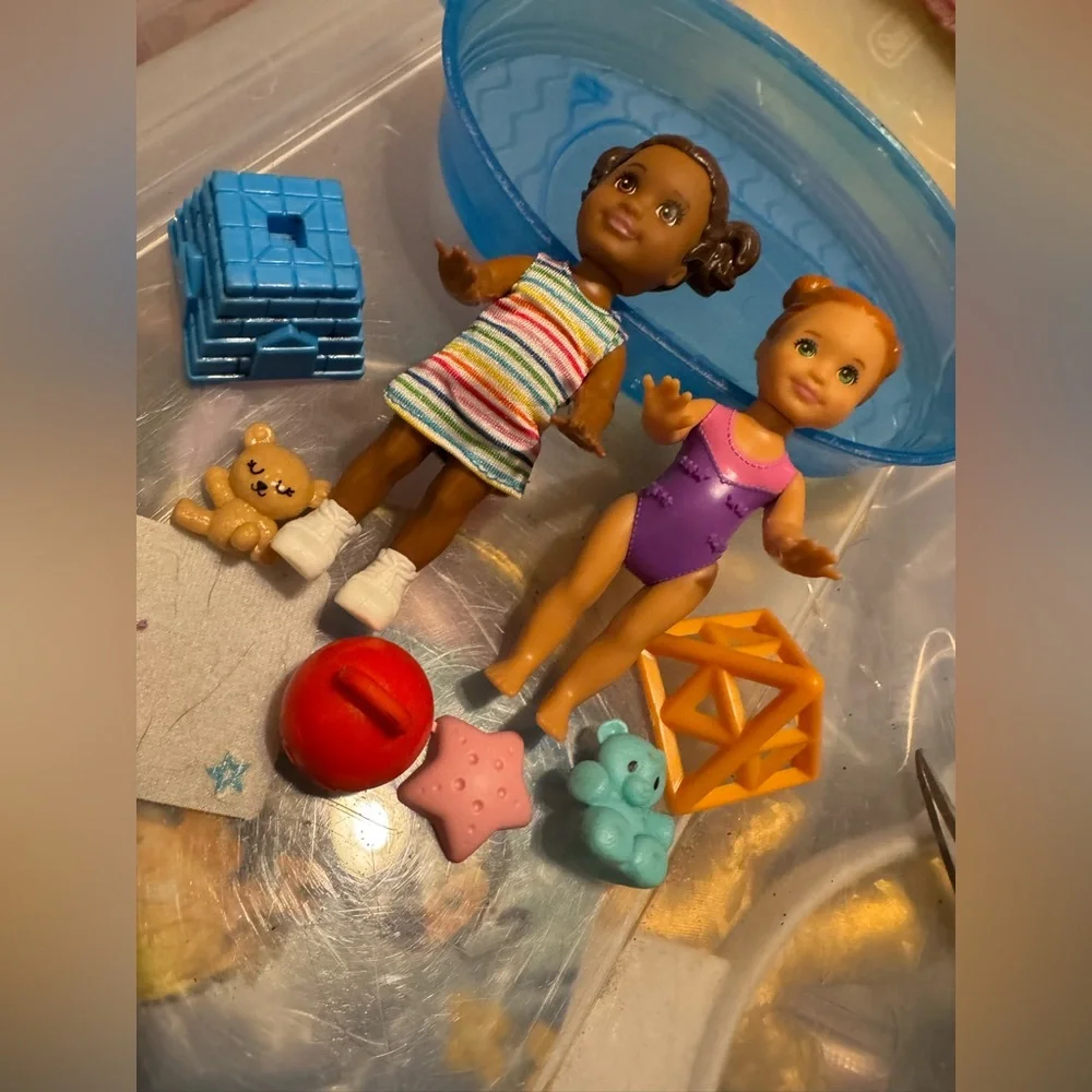 Barbie toddler dolls & beach party playset